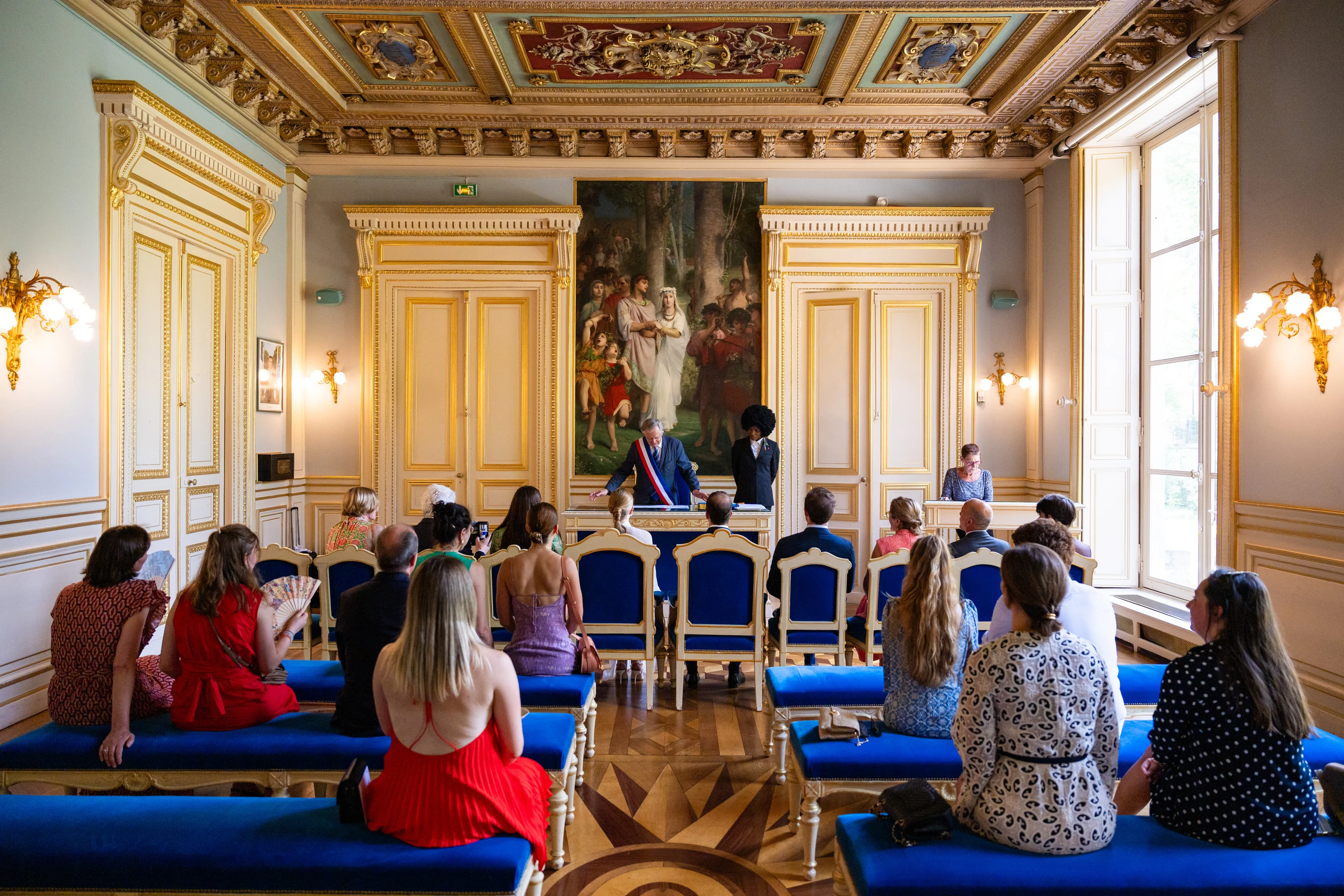 La salle des mariages de la mairie du 7e arrondissement de Paris